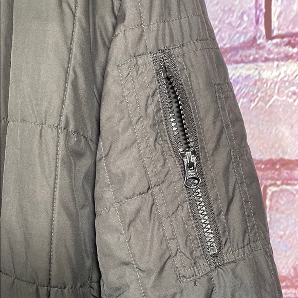 Men's Black Quilted Jacket Coat Full Zip Size XXL - Picture 7 of 10